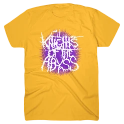 Knights Of The Abyss Purple Splatter Yellow T-Shirt New Merch