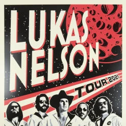 Lukas Nelson & Promise Of The Real Tour 2021 Moon Poster