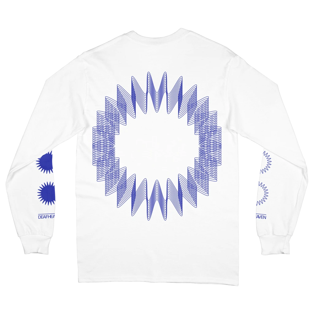 Deafheaven New Merch Waveform White Long Sleeve T-shirt 3 Deafheaven New Merch Waveform White Long Sleeve T-shirt