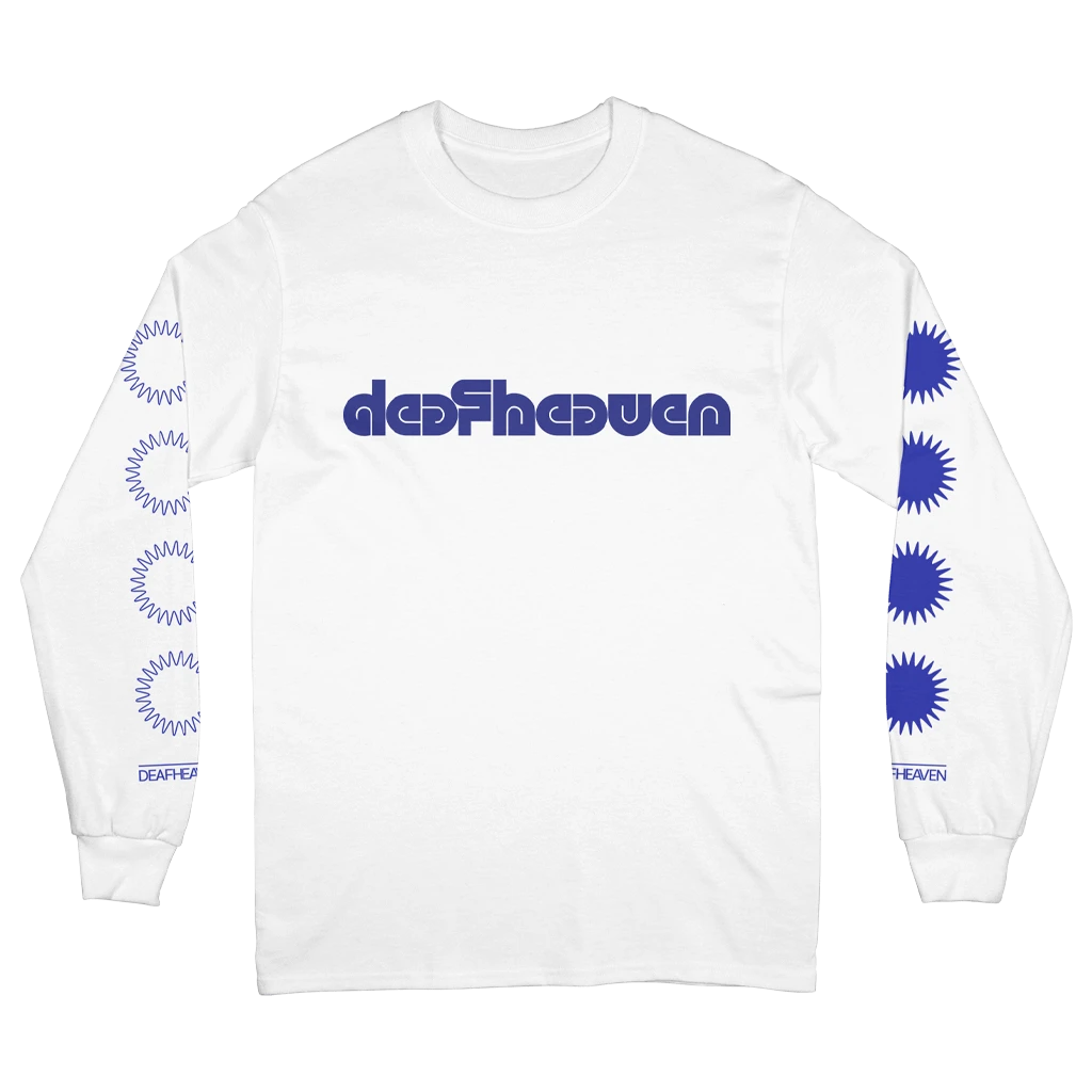 Deafheaven New Merch Waveform White Long Sleeve T-shirt 2 Deafheaven New Merch Waveform White Long Sleeve T-shirt